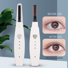 Electric Heated Eyelash Curler USB Rechargeable Eyelashes Curler Quick Heating Natural Eyelash Curler Long Lasting Makeu