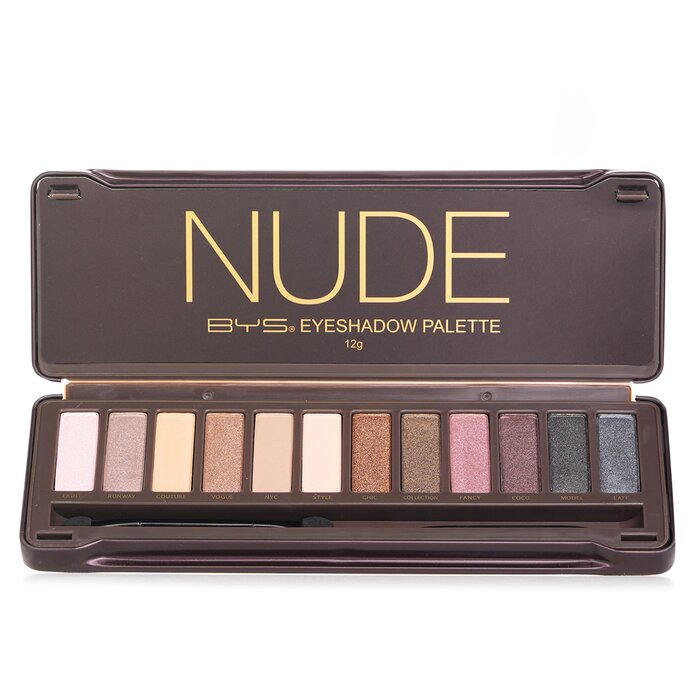 BYS - Eyeshadow Palette (12x Eyeshadow, 2x Applicator) 12g/0.42oz