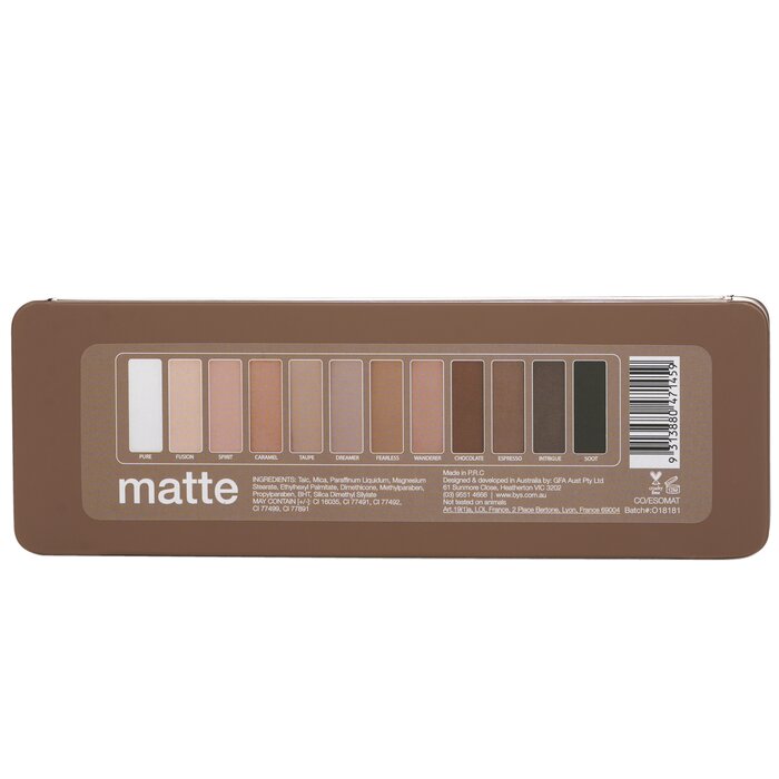 BYS - Eyeshadow Palette (12x Eyeshadow, 2x Applicator) 12g/0.42oz