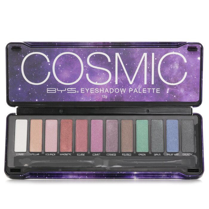 BYS - Eyeshadow Palette (12x Eyeshadow, 2x Applicator) 12g/0.42oz