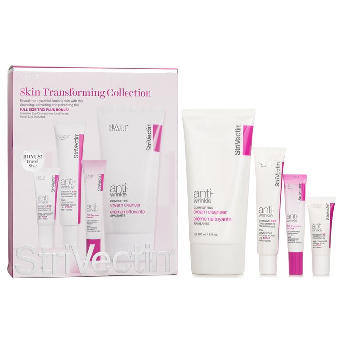 STRIVECTIN - Skin Transforming Collection (Full Size Trio):  Cleanser 150ml + Eye Concentrate (30ml+7ml) + Eyes Primer 10ml