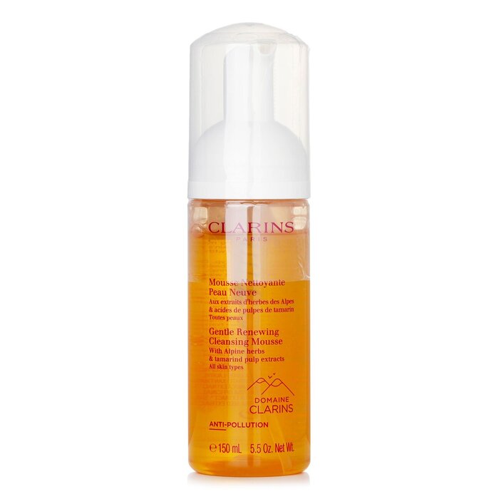 CLARINS - Gentle Renewing Cleansing Mousse With Alpine Herbs & Tamarind Pulp Extracts
