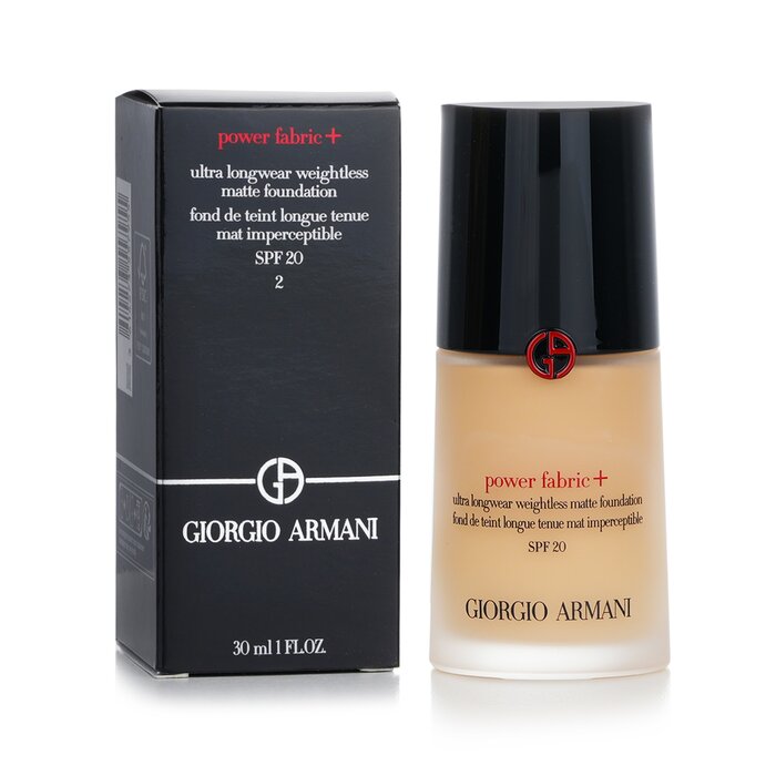 GIORGIO ARMANI - Power Fabric+ Ultra Longwear Weightless Matte Foundation SPF 20 30ml/1oz