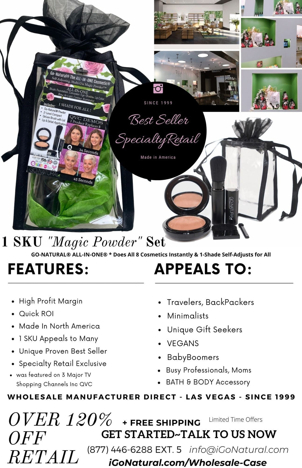 Wholesale Cases - Bundle Offers - GO-NATURAL® ALL-IN-ONE® Powder - Travel Gift Sets - LARGE