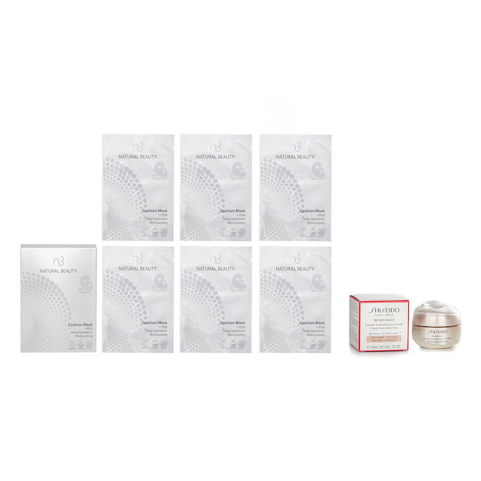 SHISEIDO - Shiseido Benefiance Wrinkle Smoothing Eye Cream 15ml X Natural Beauty R-Pga Deep Hydration Moisturizing Cushion Mask
