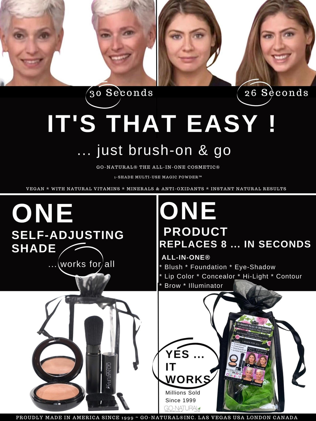 Wholesale Cases - Bundle Offers - GO-NATURAL® ALL-IN-ONE® Powder - Travel Gift Sets - LARGE