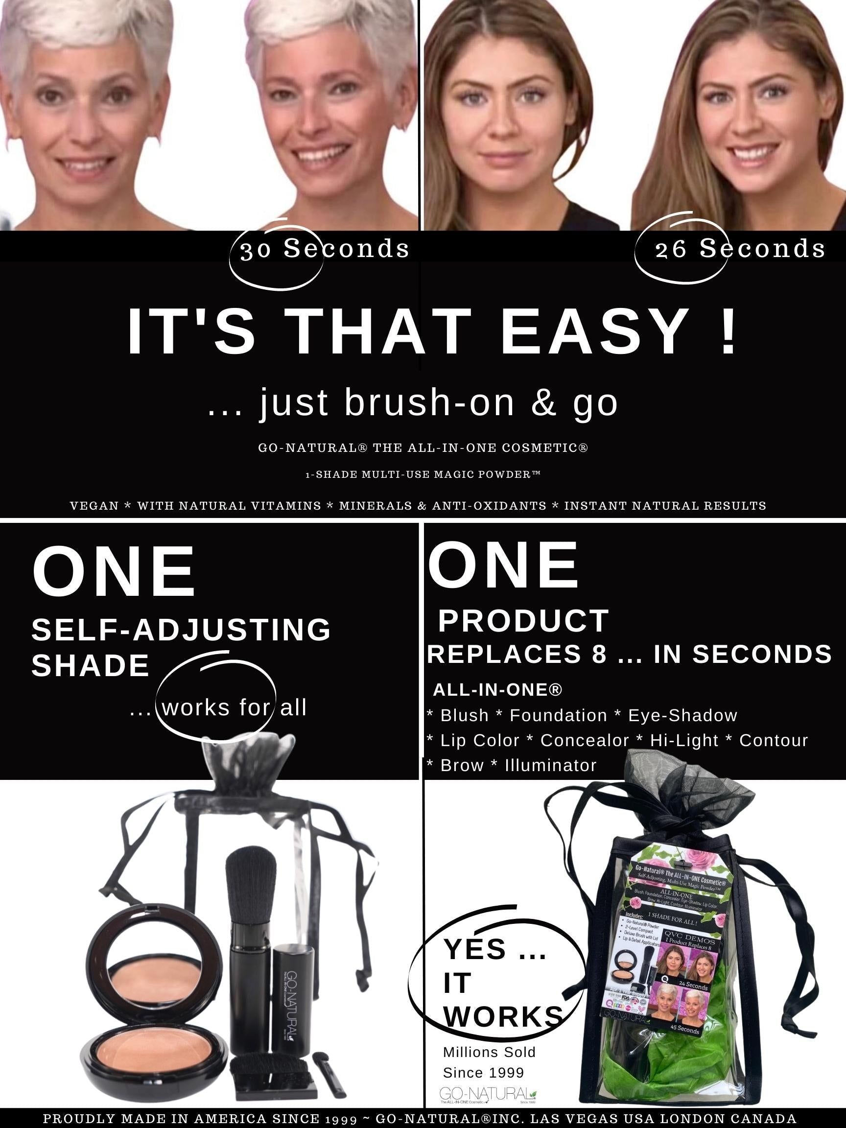 Wholesale Cases - Bundle Offers - GO-NATURAL® ALL-IN-ONE® Powder - Travel Gift Sets - LARGE