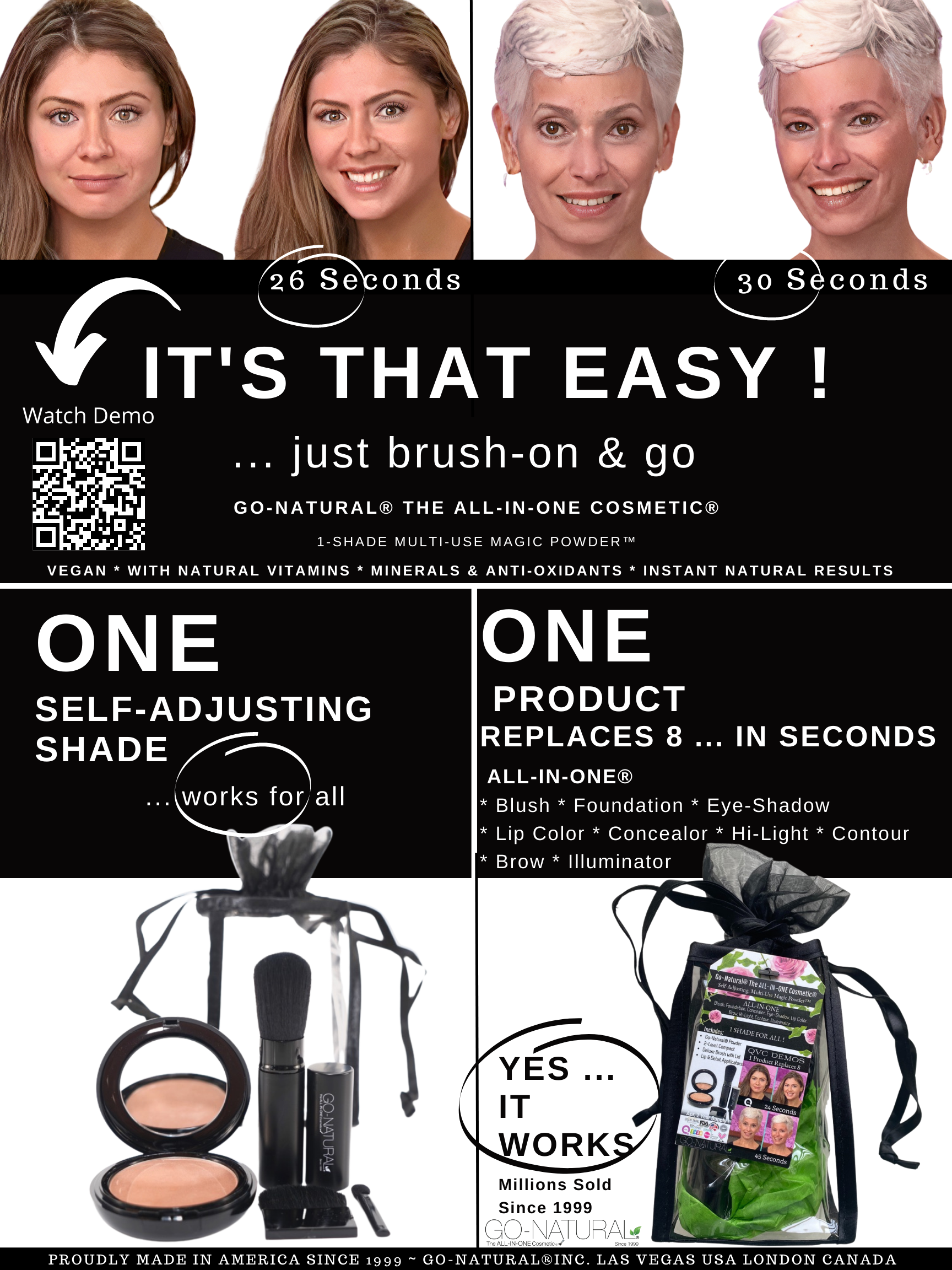 Wholesale Cases - Bundle Offers - GO-NATURAL® ALL-IN-ONE® Powder - Travel Gift Sets - LARGE