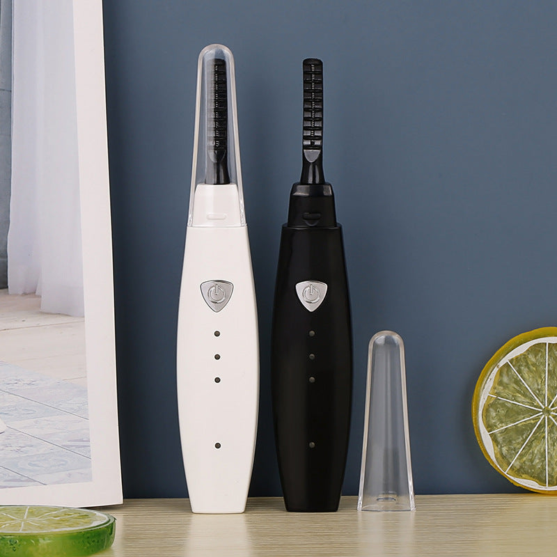 Electric Heated Eyelash Curler USB Rechargeable Eyelashes Curler Quick Heating Natural Eyelash Curler Long Lasting Makeu