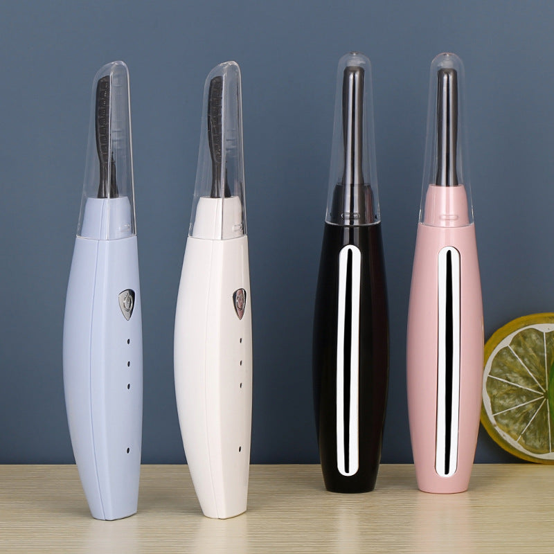 Electric Heated Eyelash Curler USB Rechargeable Eyelashes Curler Quick Heating Natural Eyelash Curler Long Lasting Makeu